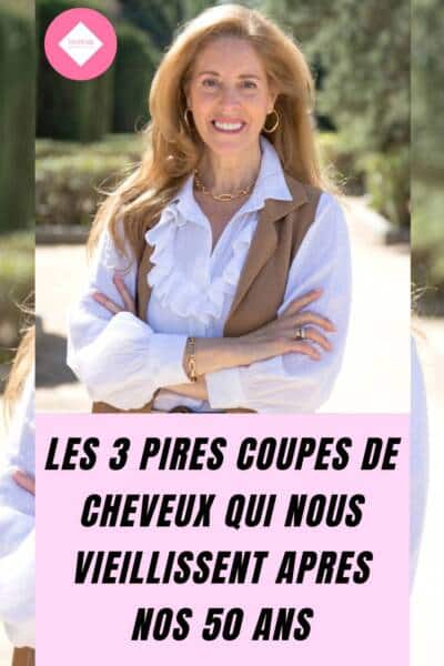 effilé pour affiner le visage à 60 ans