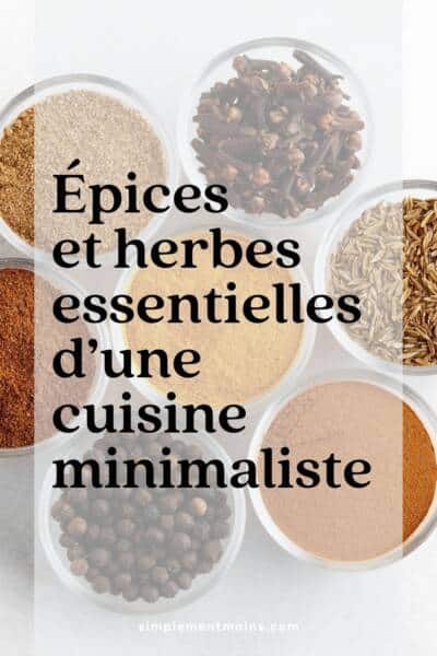 Cuisine saine minimaliste