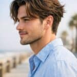 Coupe mi-longue homme stylée