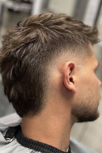 Coupe mulet homme années 80