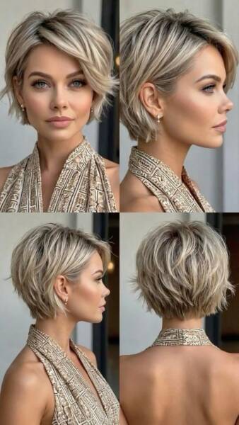 Coupe courte femme moderne